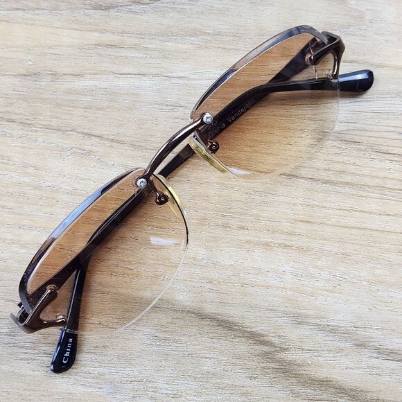 💜Vintage Gloria Vanderbilt Rimless Ombre Sunglasses - Picture 3 of 12